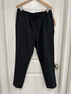 Unipro NWT Men's Black Elastic-Waist Dressy Joggers Size XL Tapered Leg